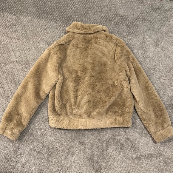 Brown Faux Fur Fuzzy Jacket - Picture 5 of 6